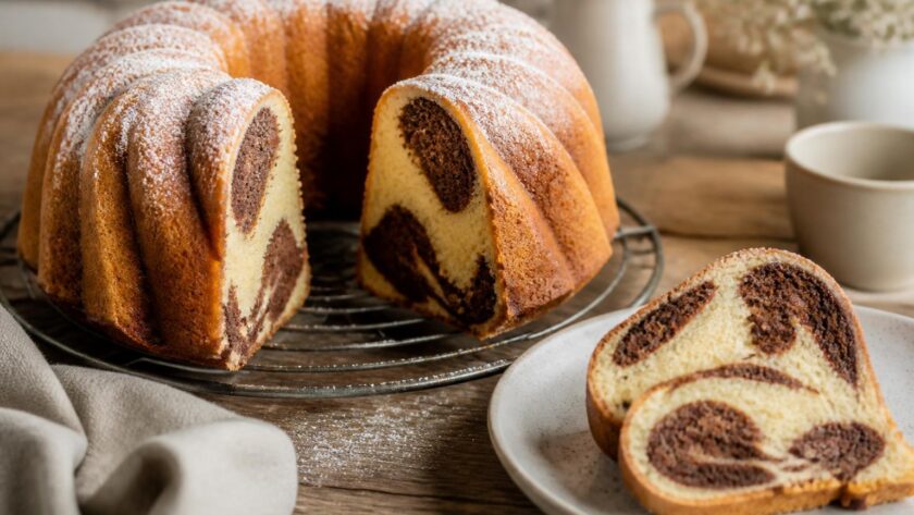 Marmorkuchen – Ein zeitloser Klassiker mit feinem Vanille- und Schokoladenteig