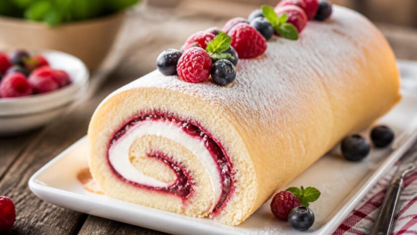 Biskuitrolle – Das traditionelle Rezept für die feine, gefüllte Roulade
